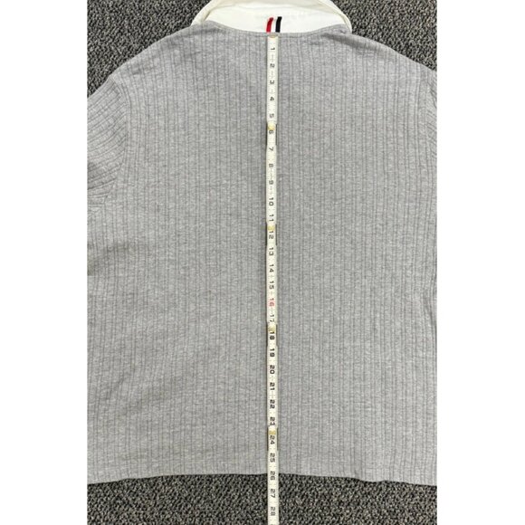 $1499 Authentic THOM BROWNE Made in JAPAN Men’s Grey Polo Sweatshirt Sz.5 - Picture 3 of 12